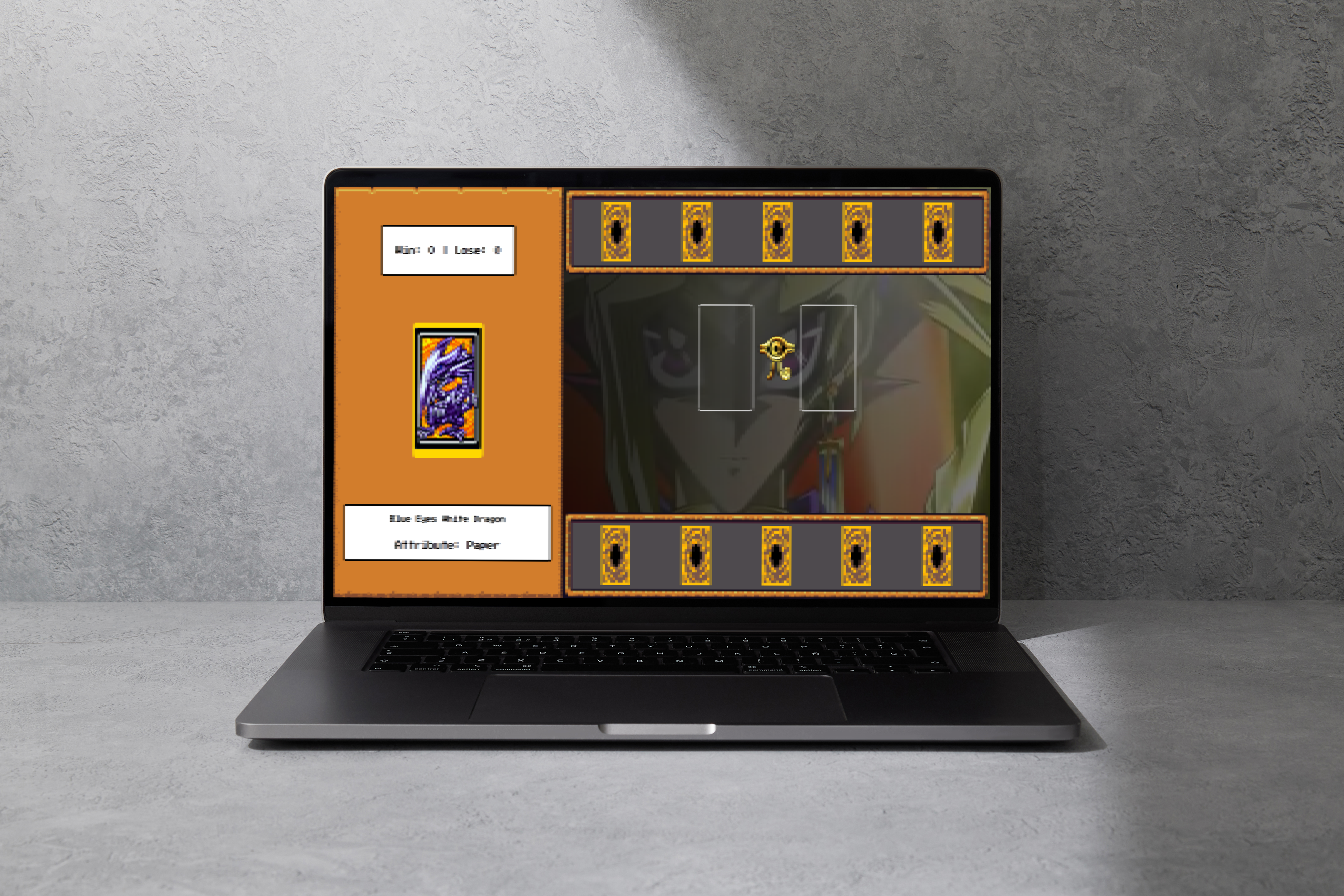um jogo joquempo com o tema Yu-gi-oh